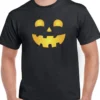 Halloween Pumpkin Smile T-shirt -SmartPrintsInk Designs - Image 2