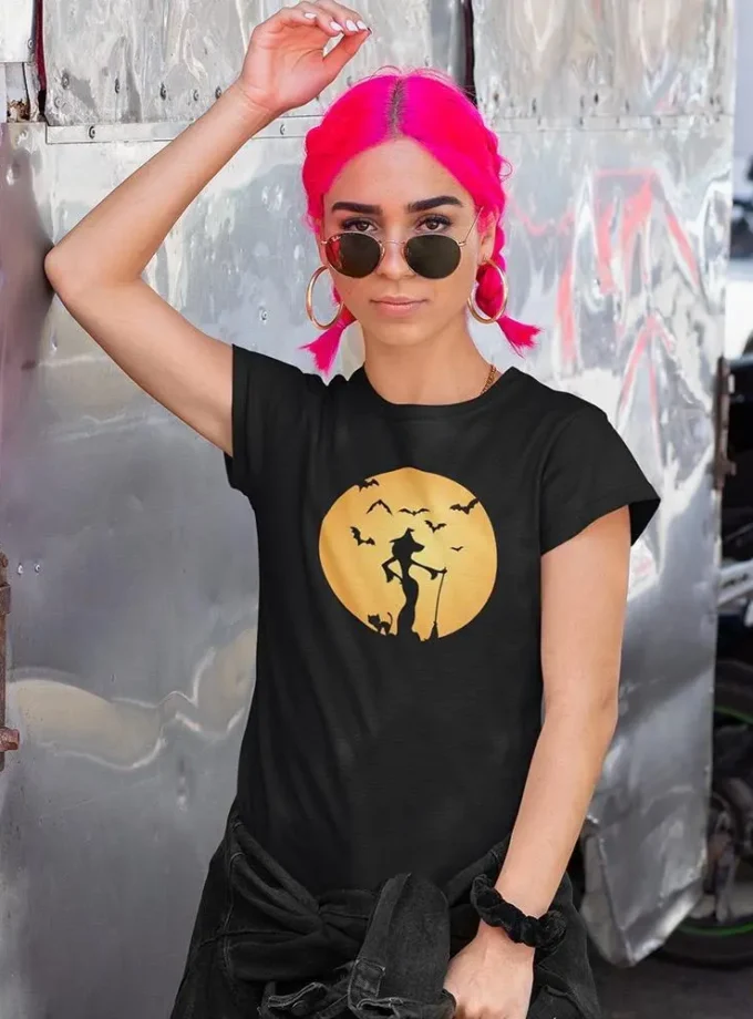 Halloween Witch T-shirt -SPIdeals Designs