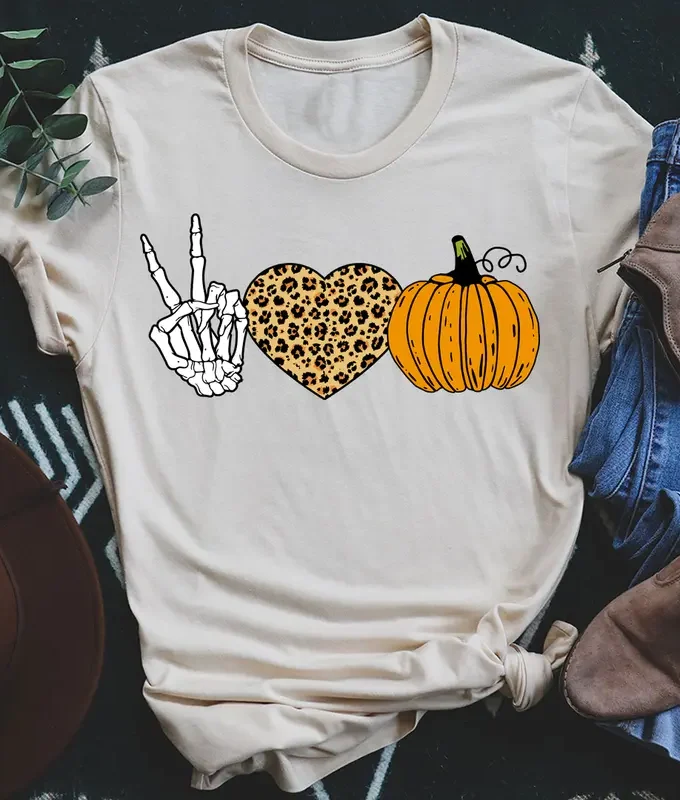 Peace Love Halloween T-Shirt